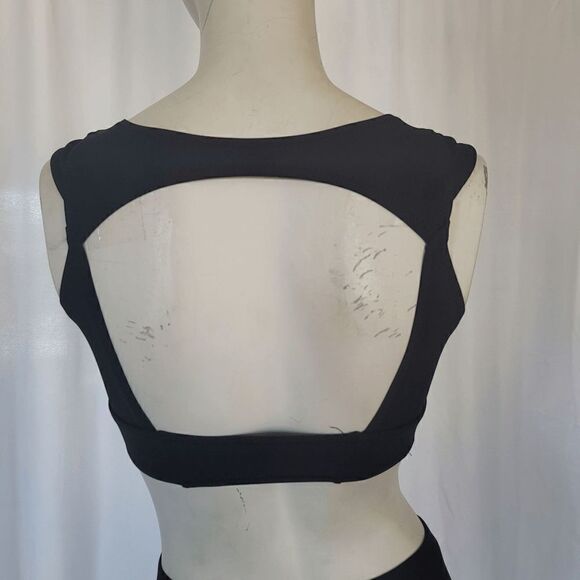 California kisses womens black bikini top open back tie front size S - Picture 5 of 6